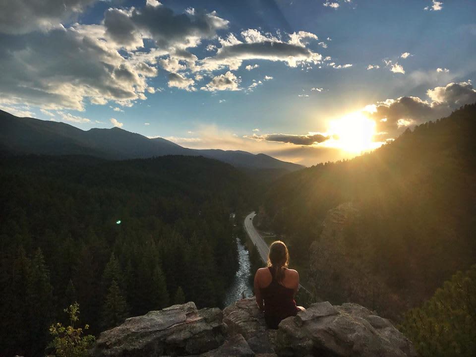 View from the top of the property; we pitched our tent within a minute walk of this incredible spot