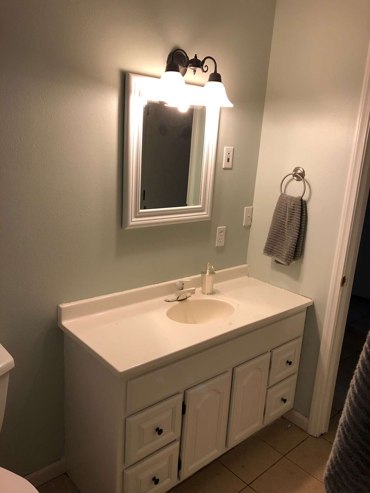 The guest bathroom