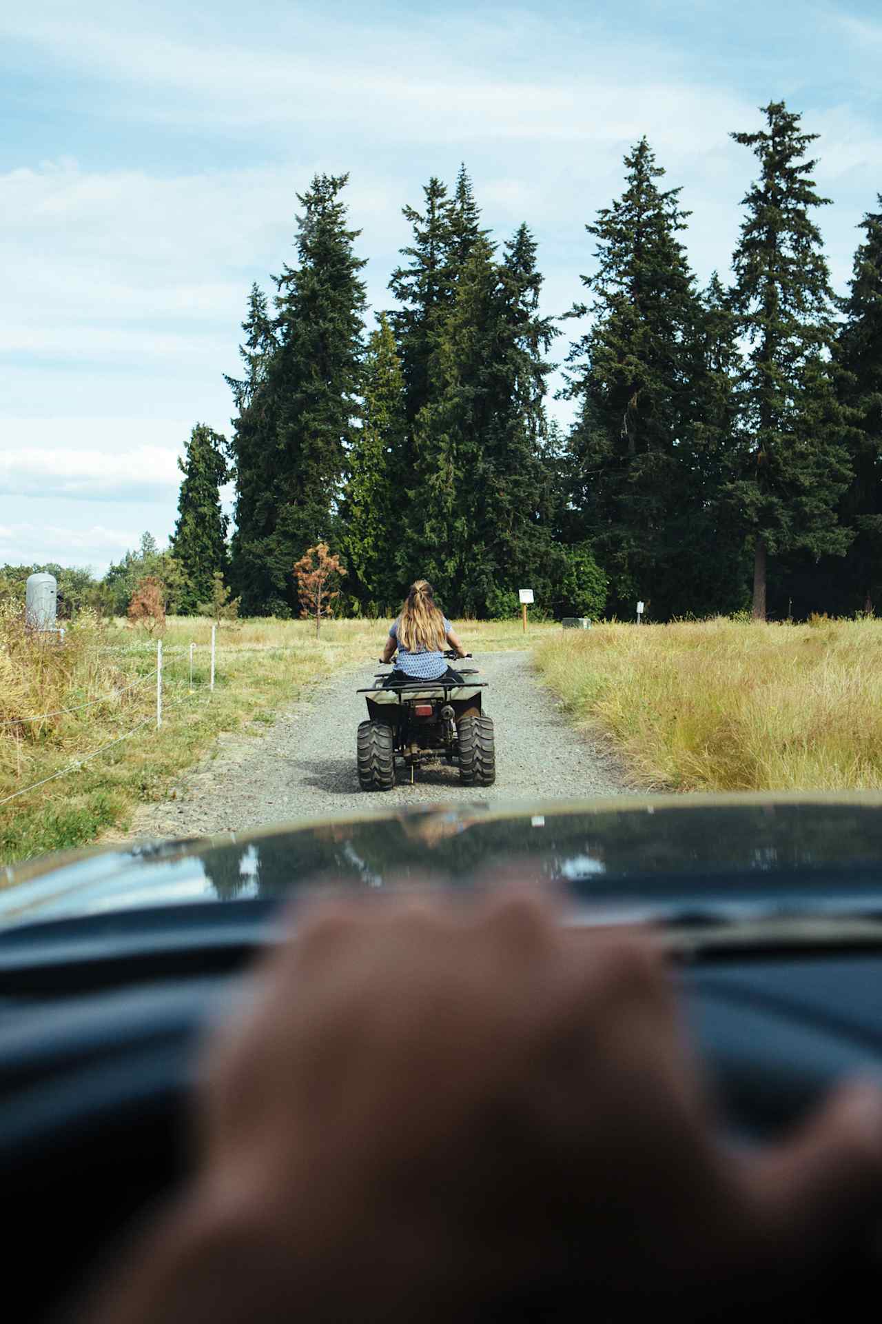 The road to the campsite.