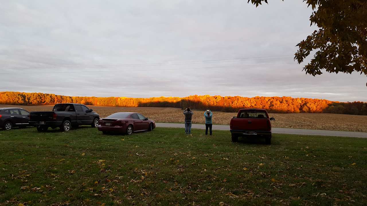 Eastward view from the campground as the sunsets.