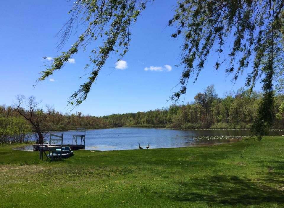 Lake Nicholas. 12 acre totally private lake with great fishing. 36 feet deep. 