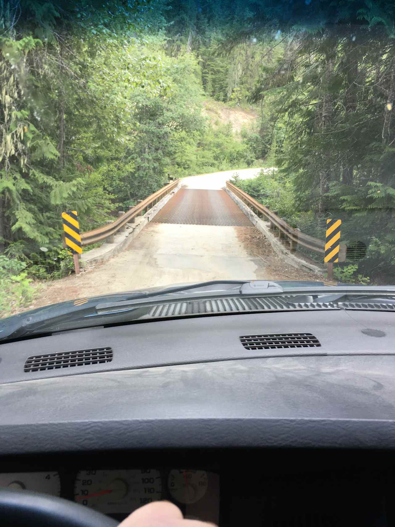 Forest service road 6700 on the way in shortly after turning off main road.