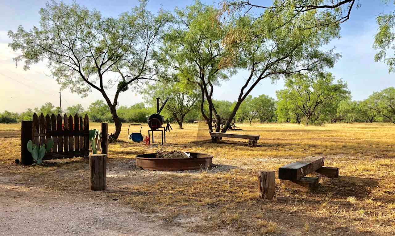 Fire pit and BBQ area