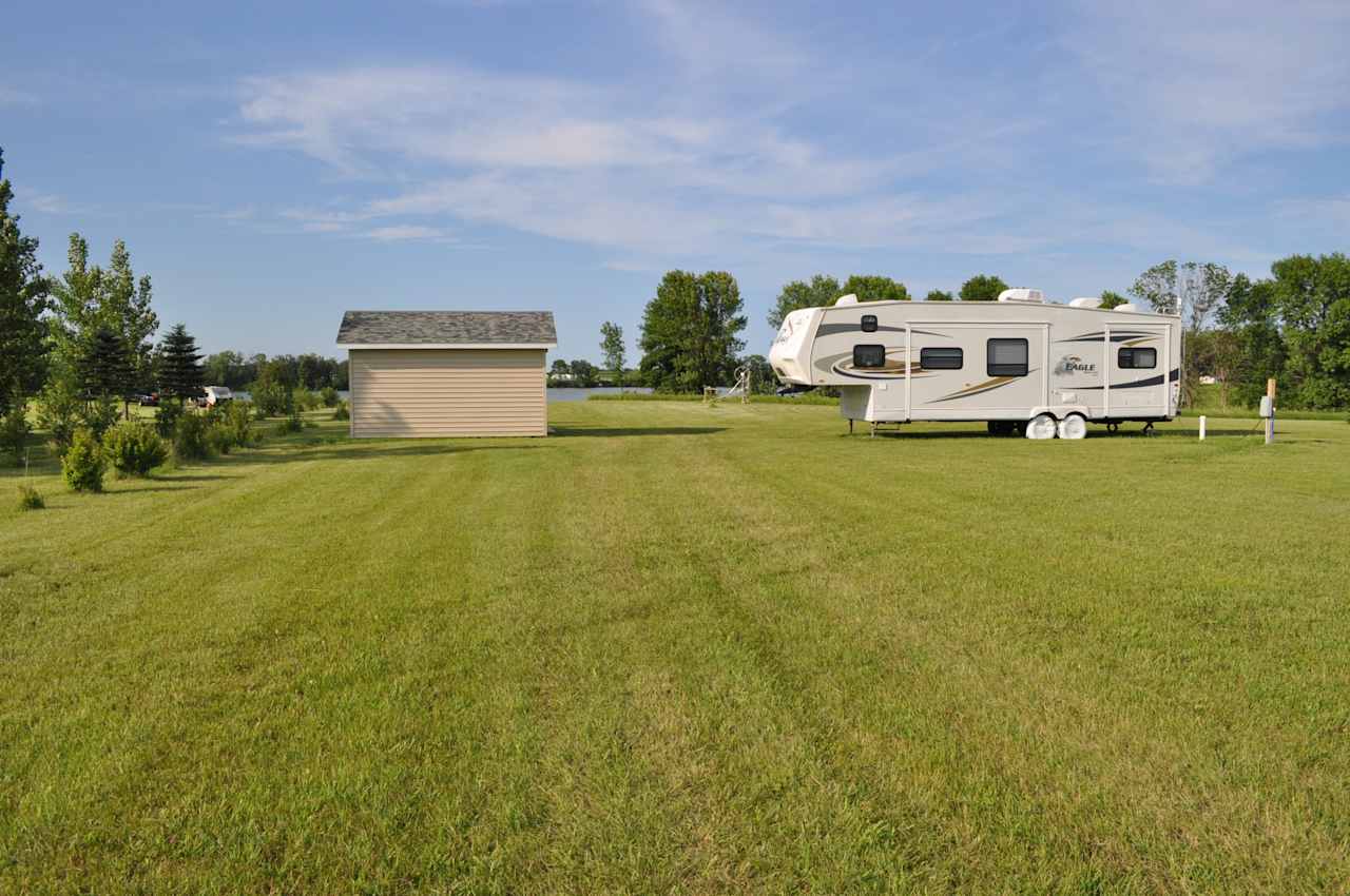 2+ acres to spread out.  RV in the picture is not included and is only shown for example purposes.