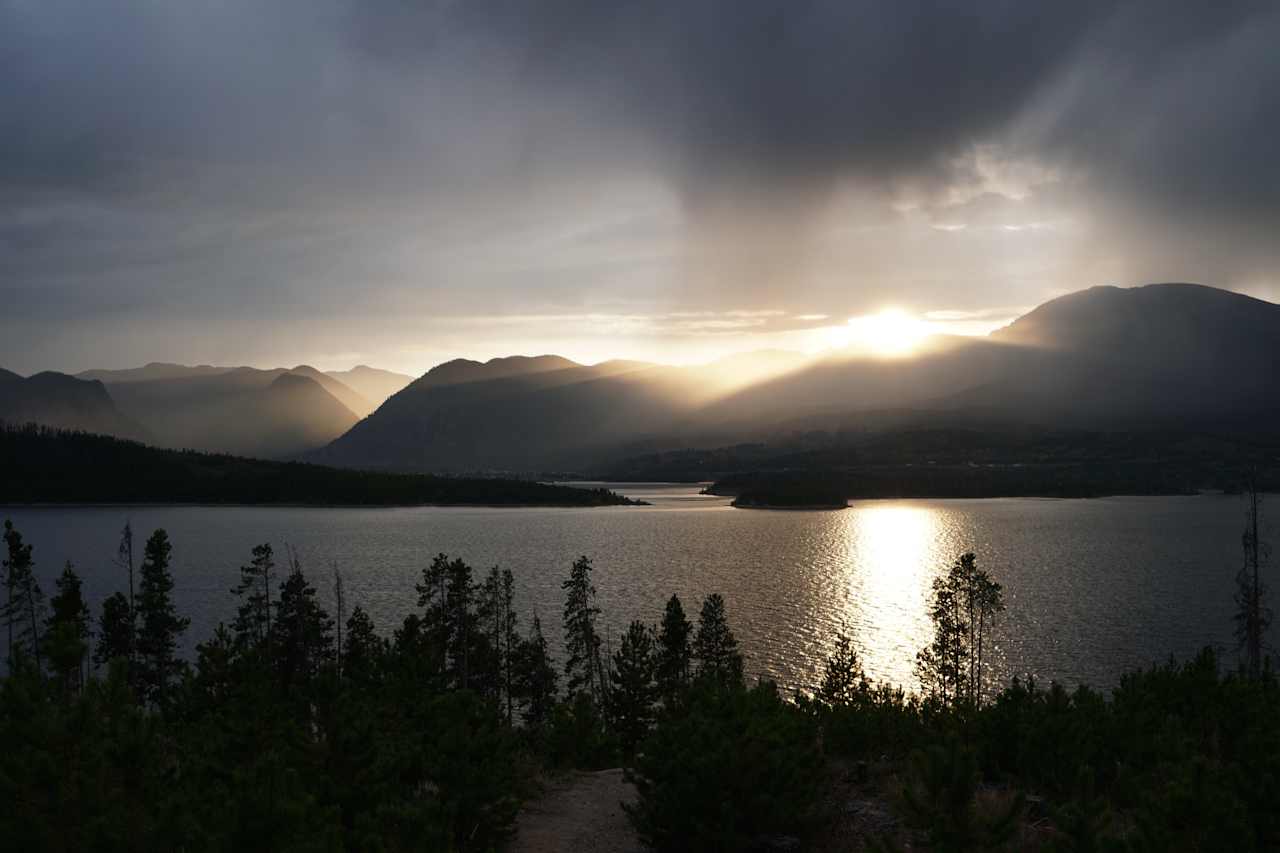 View of Dillon Reservoir from Prospector Campground
