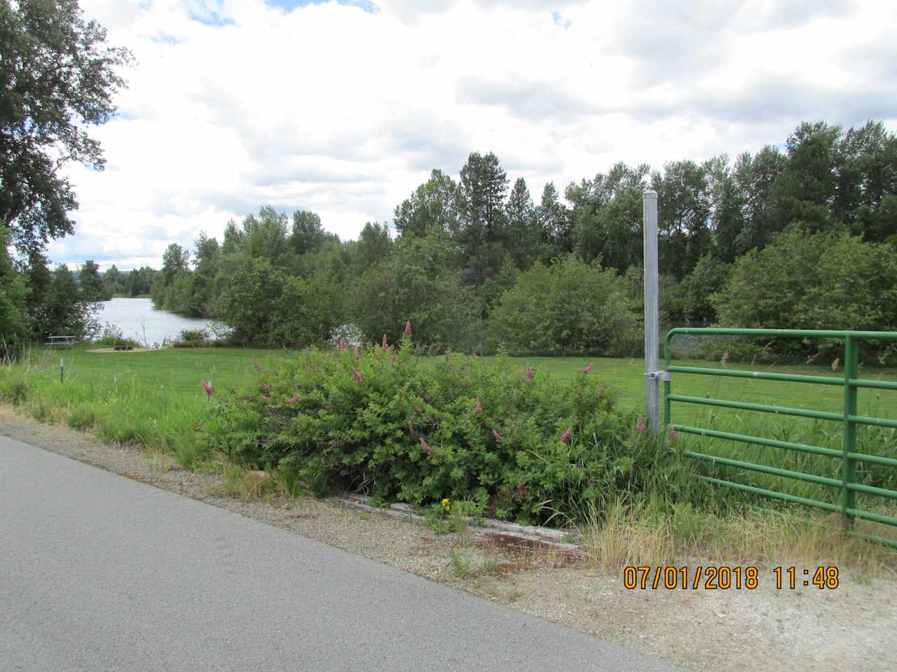 close to the Coeur d'Alene River and Trail of the Coeur d'Alene's bike path