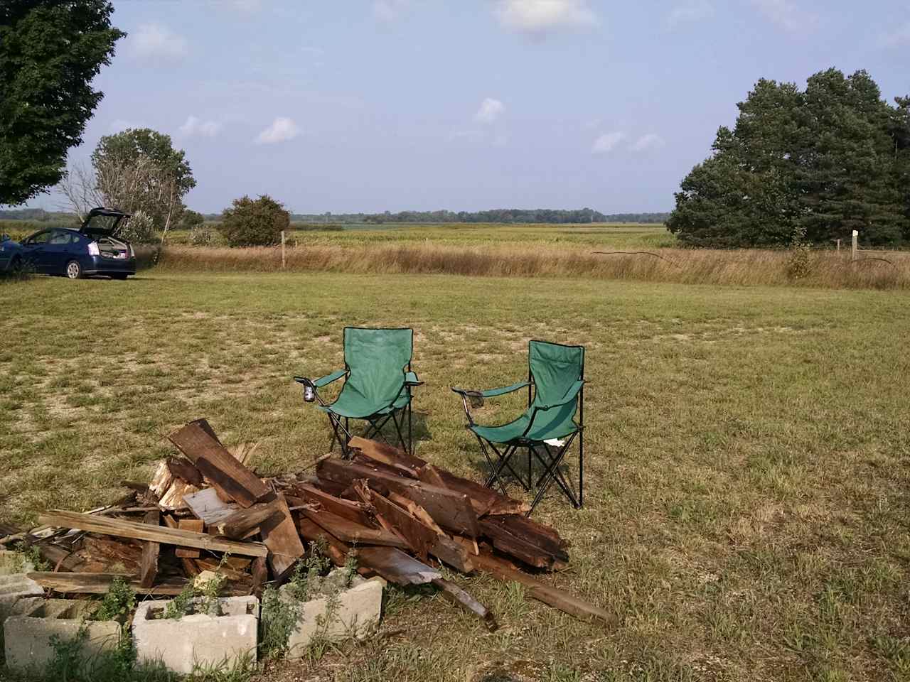 Camp fire pit. 