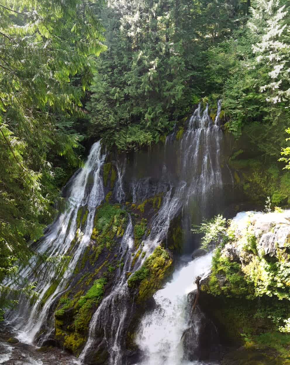 panther creek, a 20 min drive from camp ground