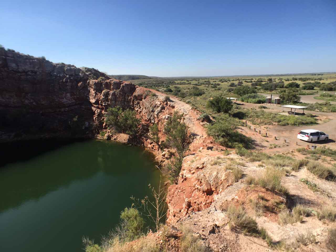 Definitely hike around the bottomless lakes, and read about the history of the formations. 