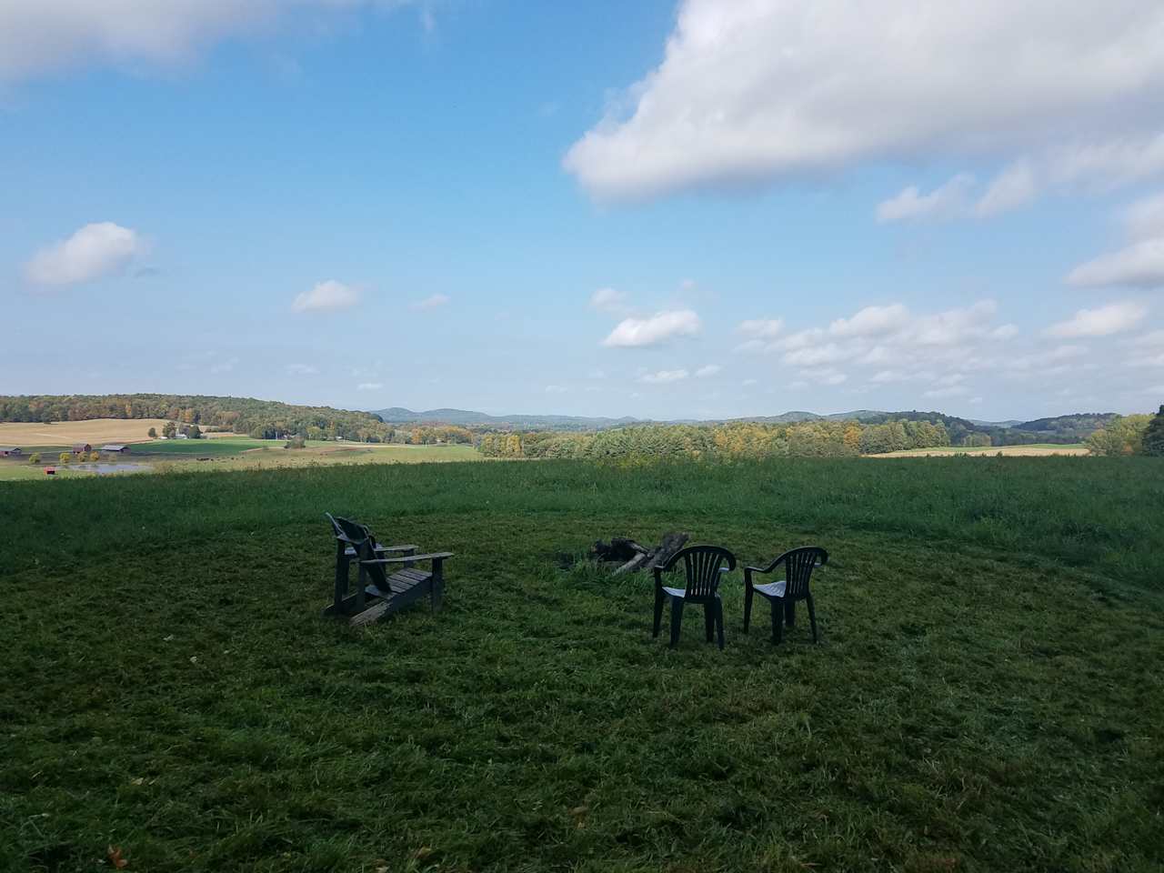 View from the site, property looks at mountains of Vermont New York and the Adirondacks