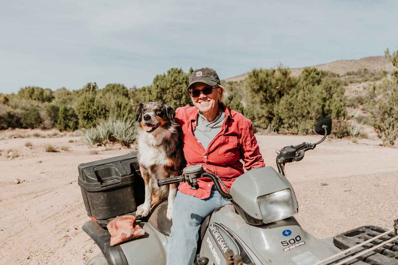 Your lovely Host Donna and her sweet doggo Jay