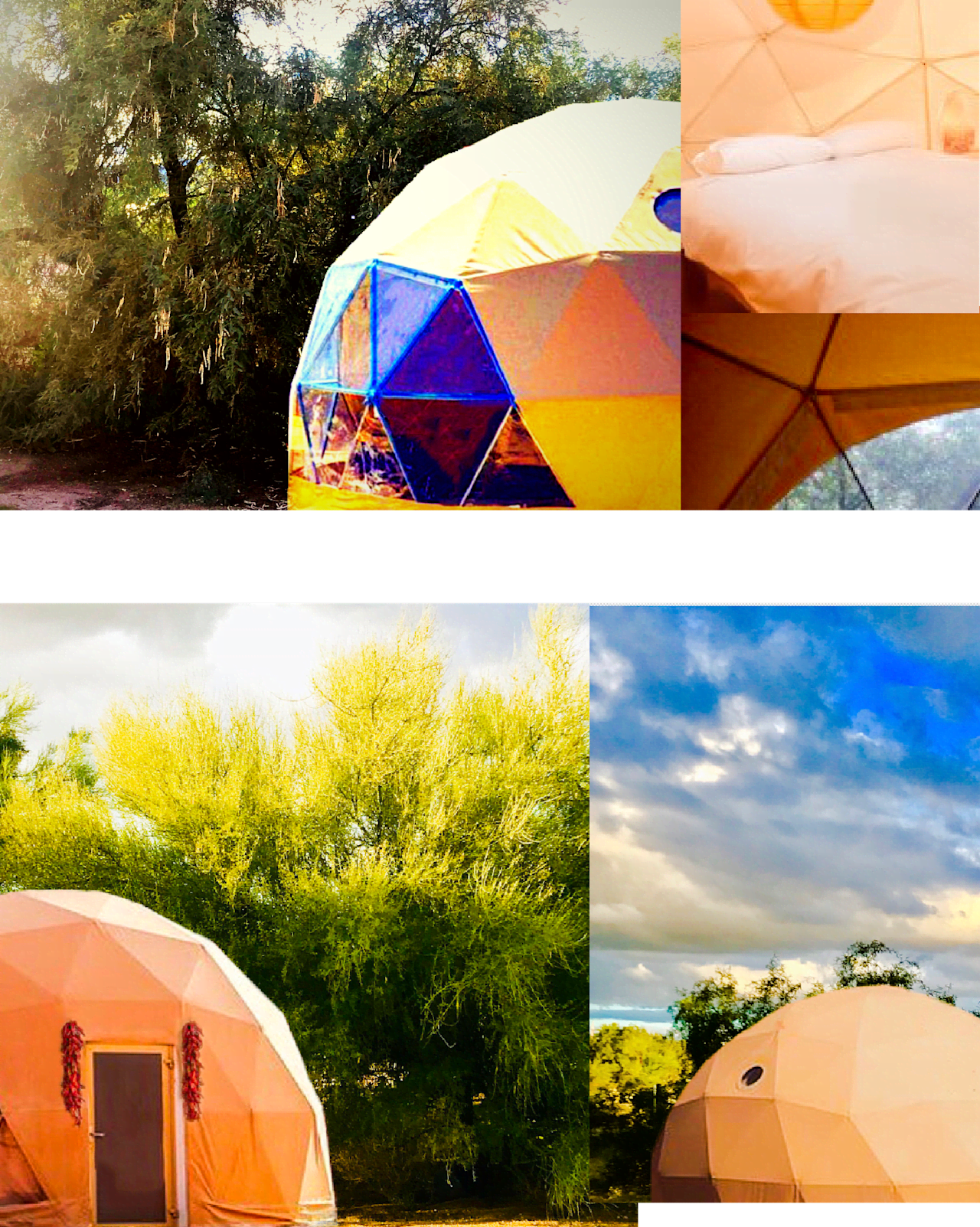 Geodesic Dome Tent Accomodations