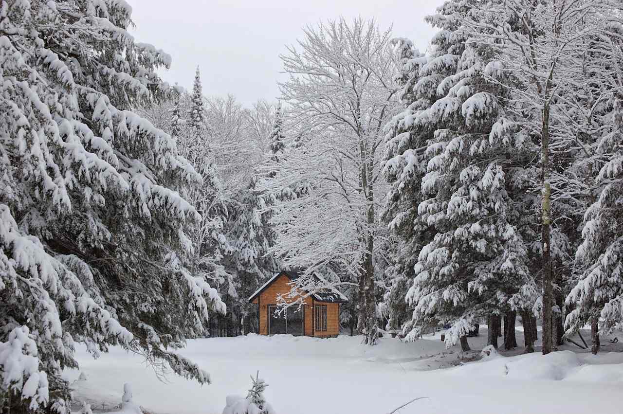 Gazauna in the winter (Gazebo/sauna)