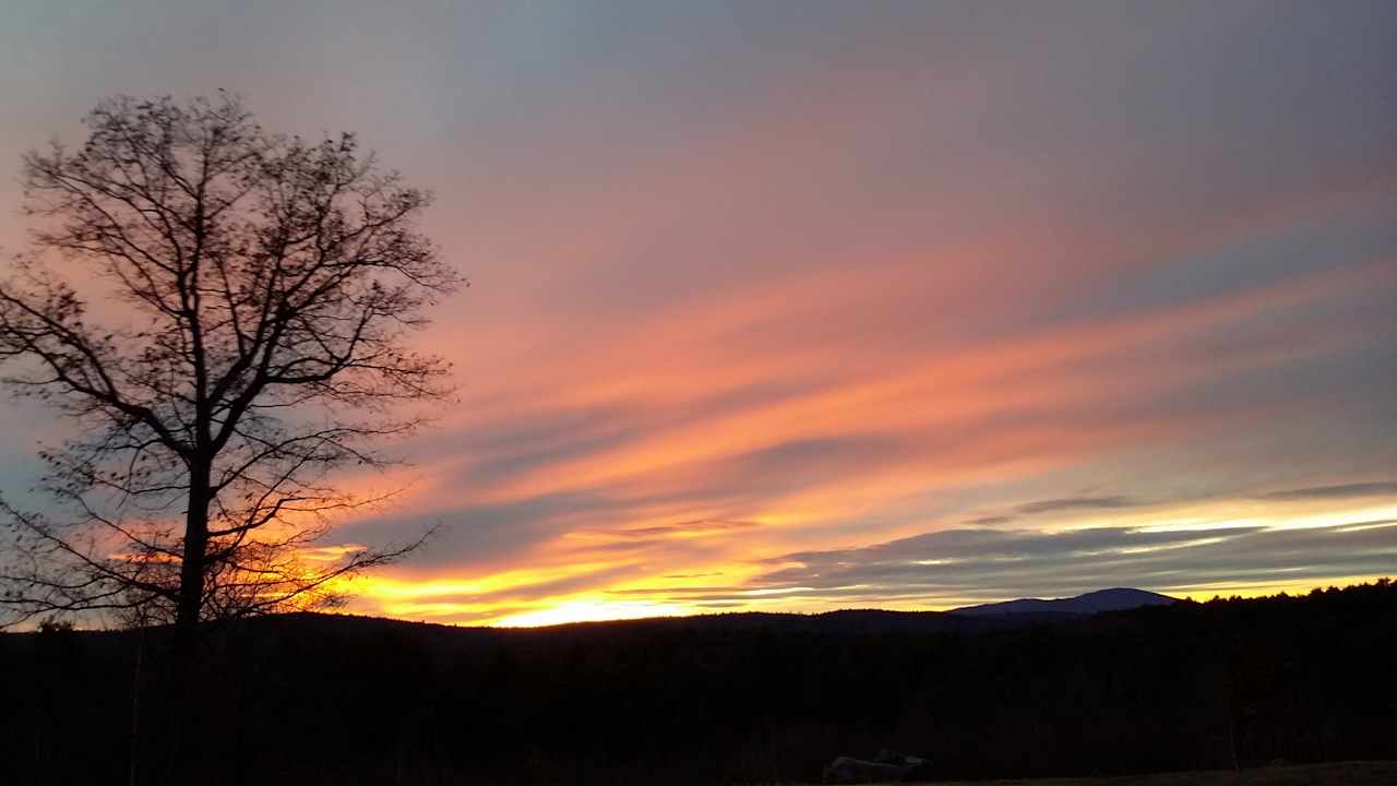 Sunset over Mt. Kearsarge.