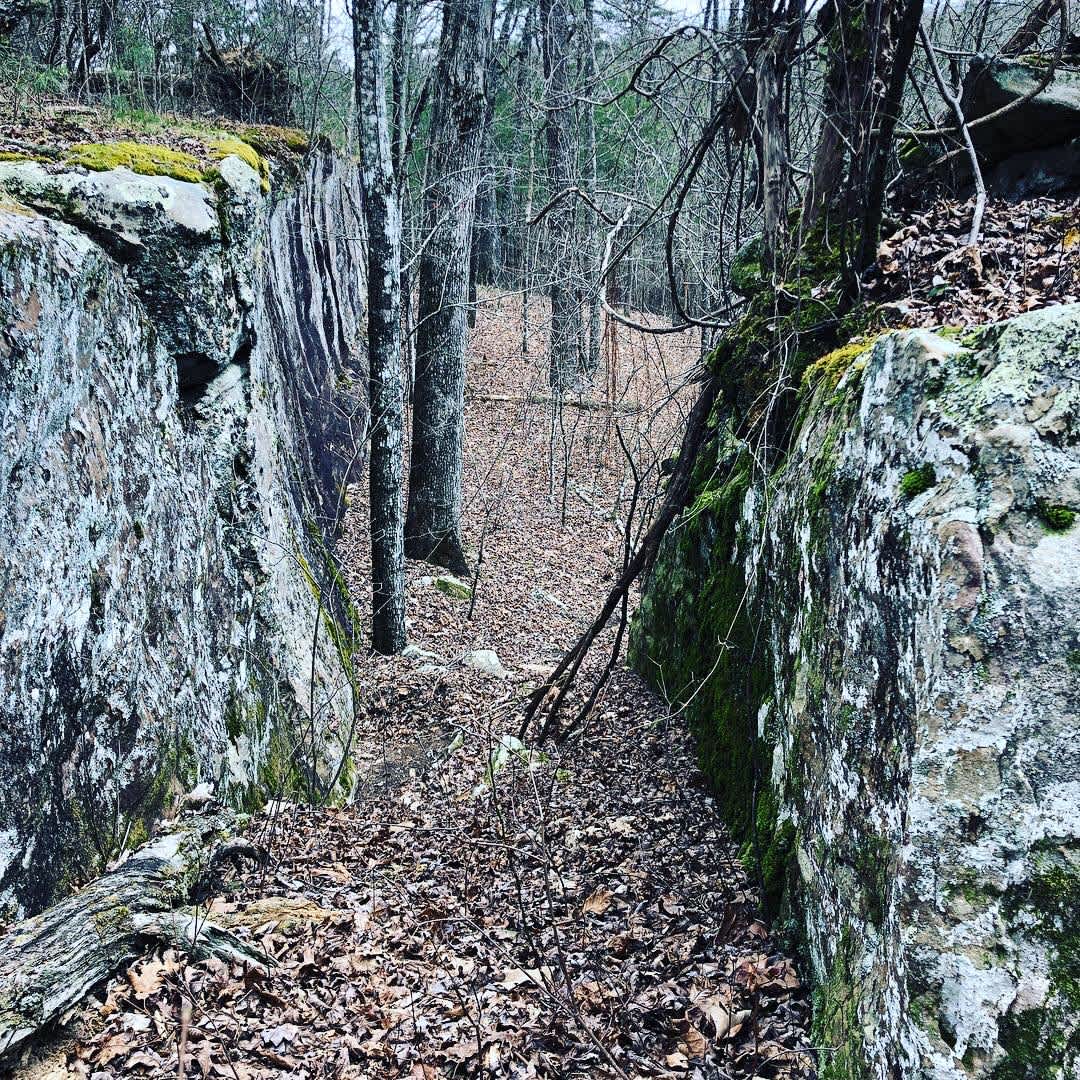 Love this path through the rock; leads to a beautiful cliff face.