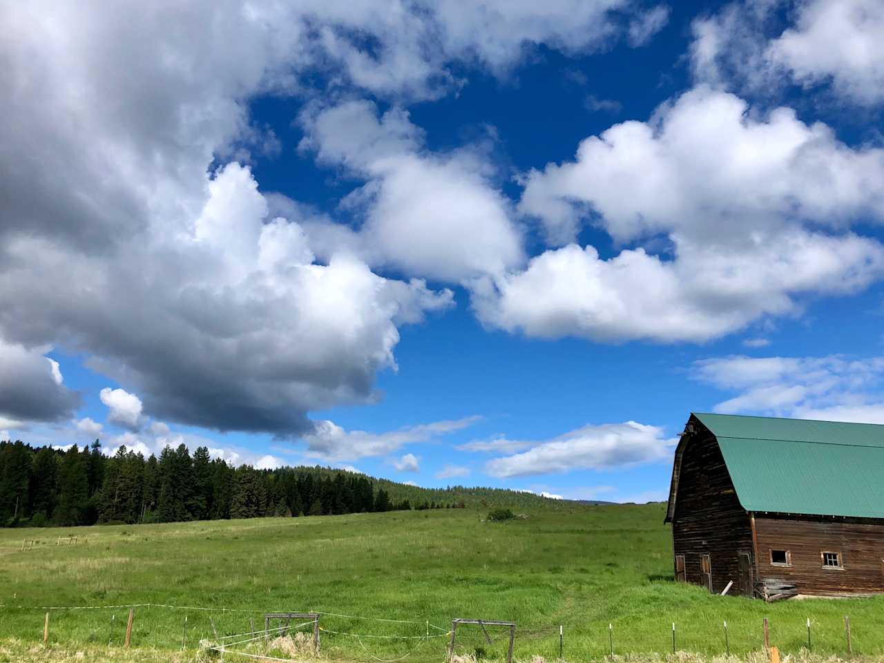 The Bunch Barn. Finished in 1928 this historic and idyllic barn is currently being restored. 