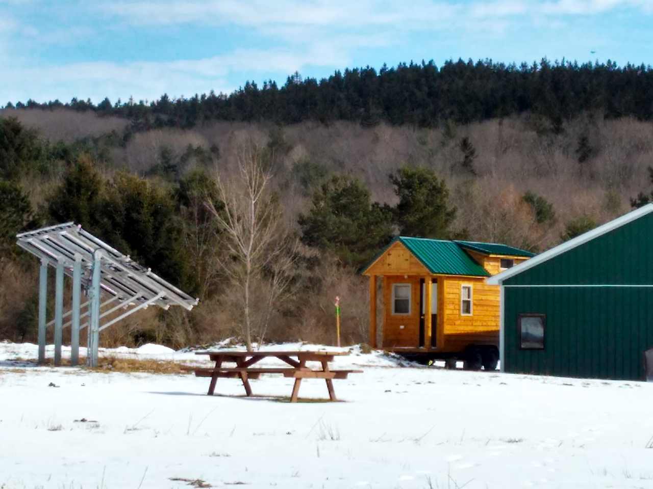 Tiny House arrive this past winter.