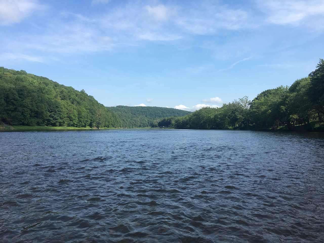 Looking up river 