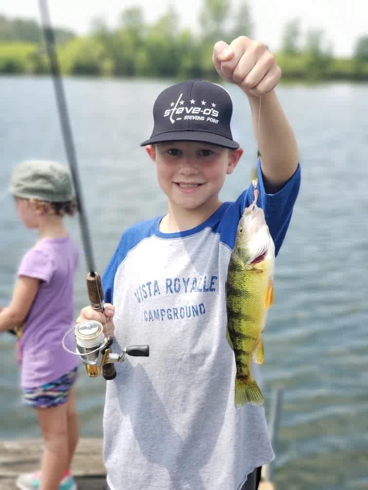 Feel free to eat what you catch here on the pond while you camp. We do ask that you don't take more than a meal's worth. 