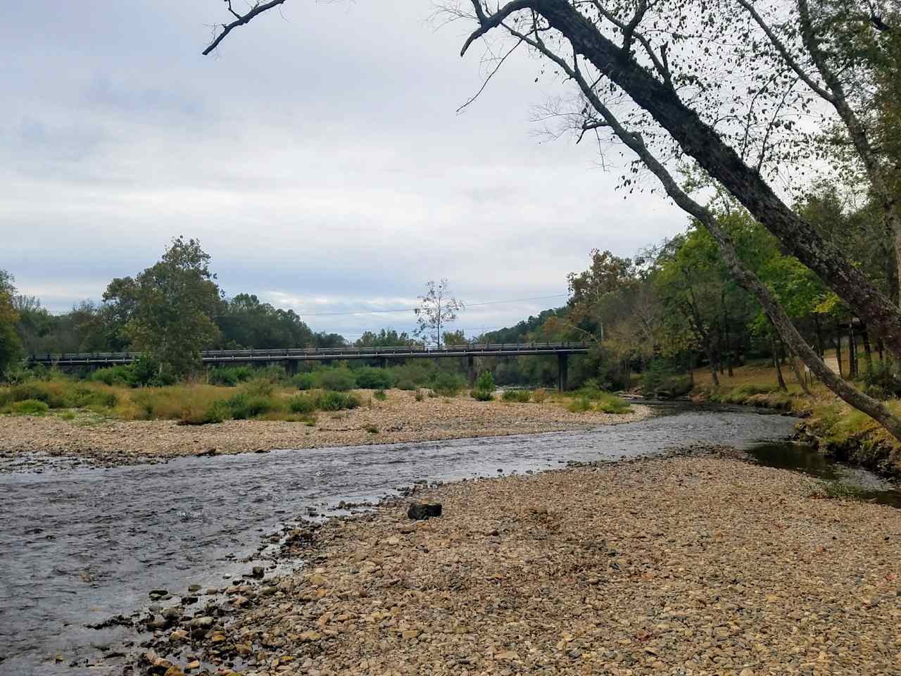 Put your camp chair in the water on the gravel bar.