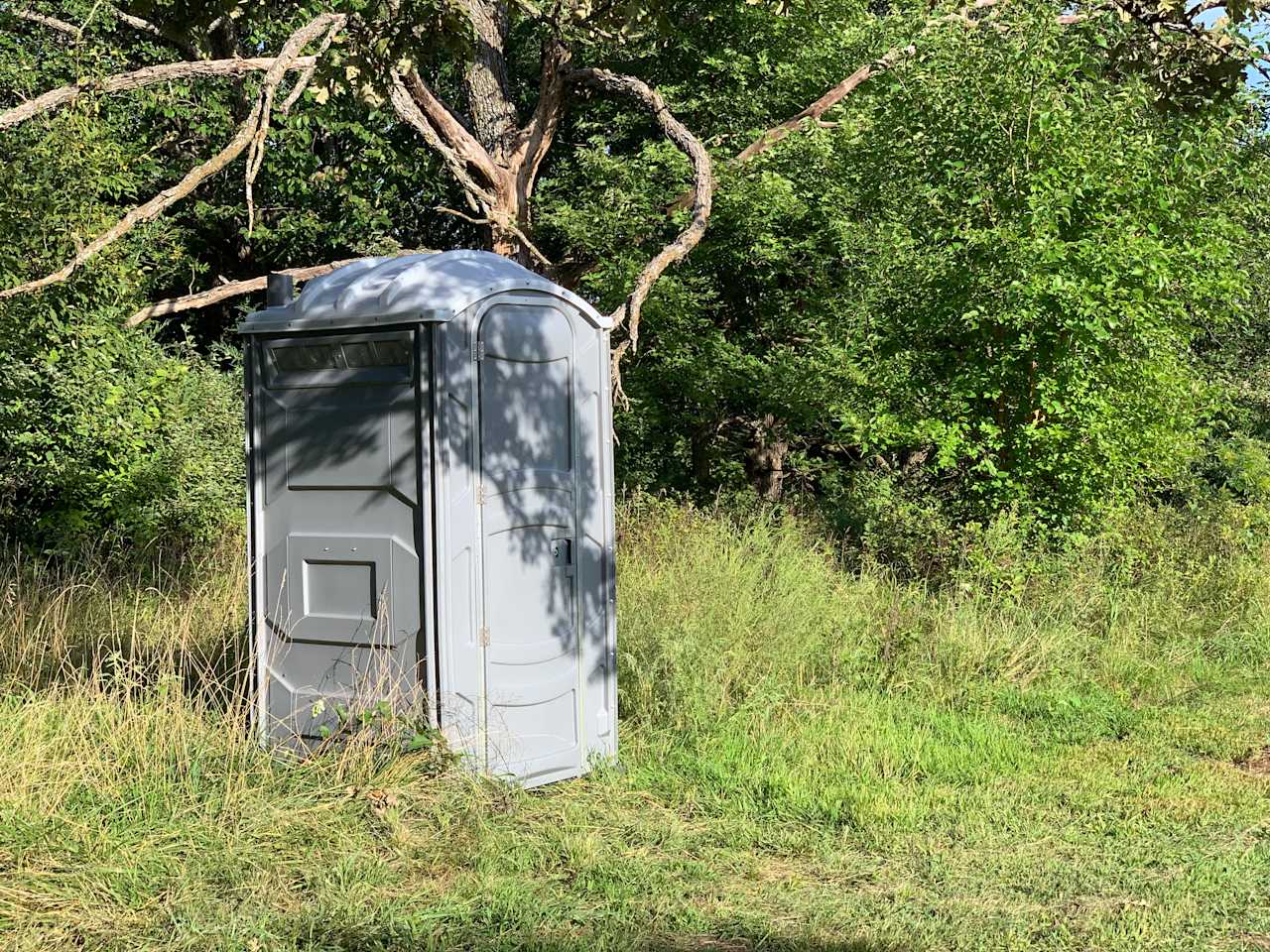 Porta Potty was extremely clean and basically brand new