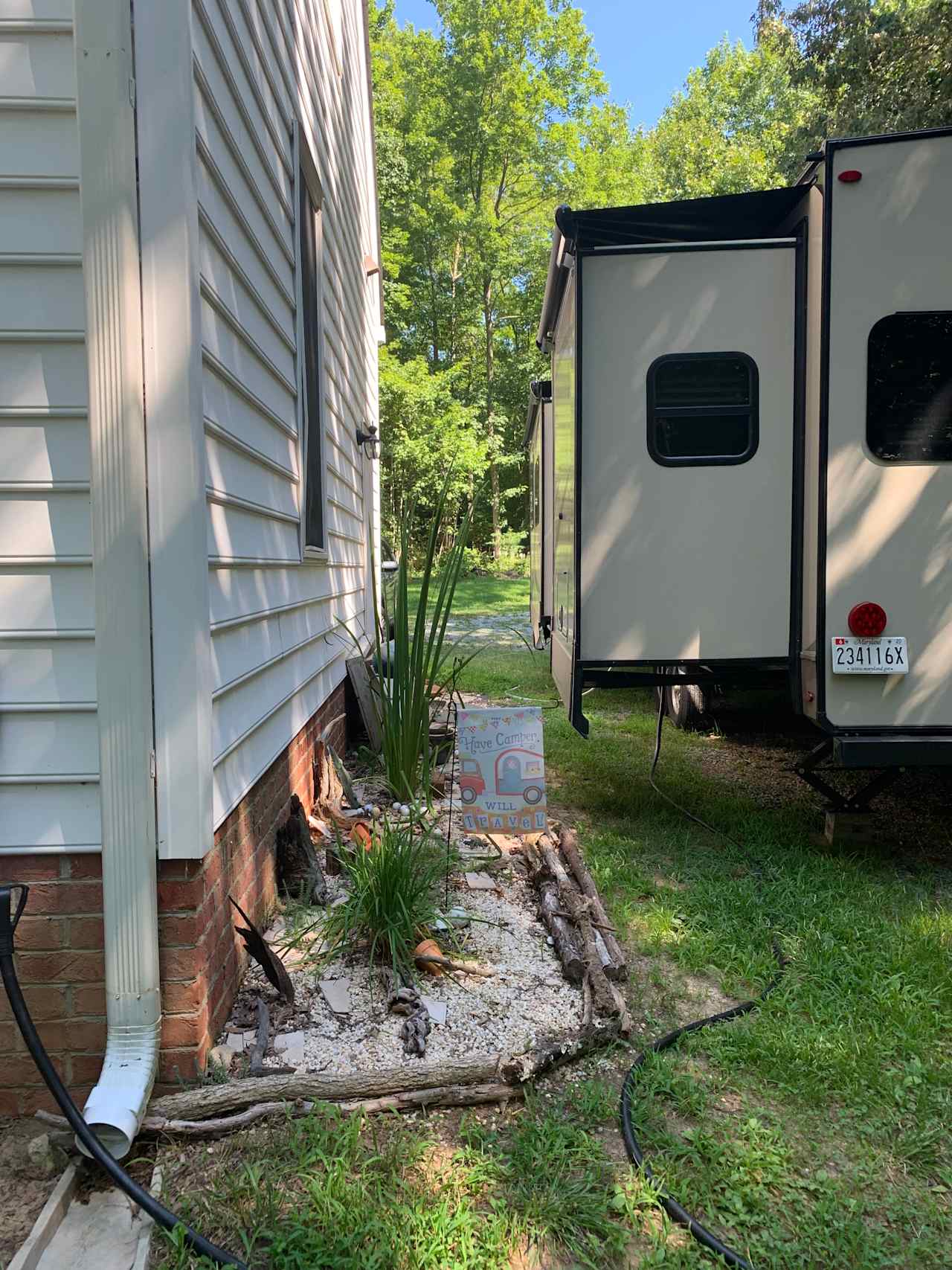 Room for the slide out and the awning.