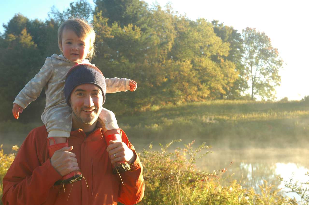 Around the pond! 