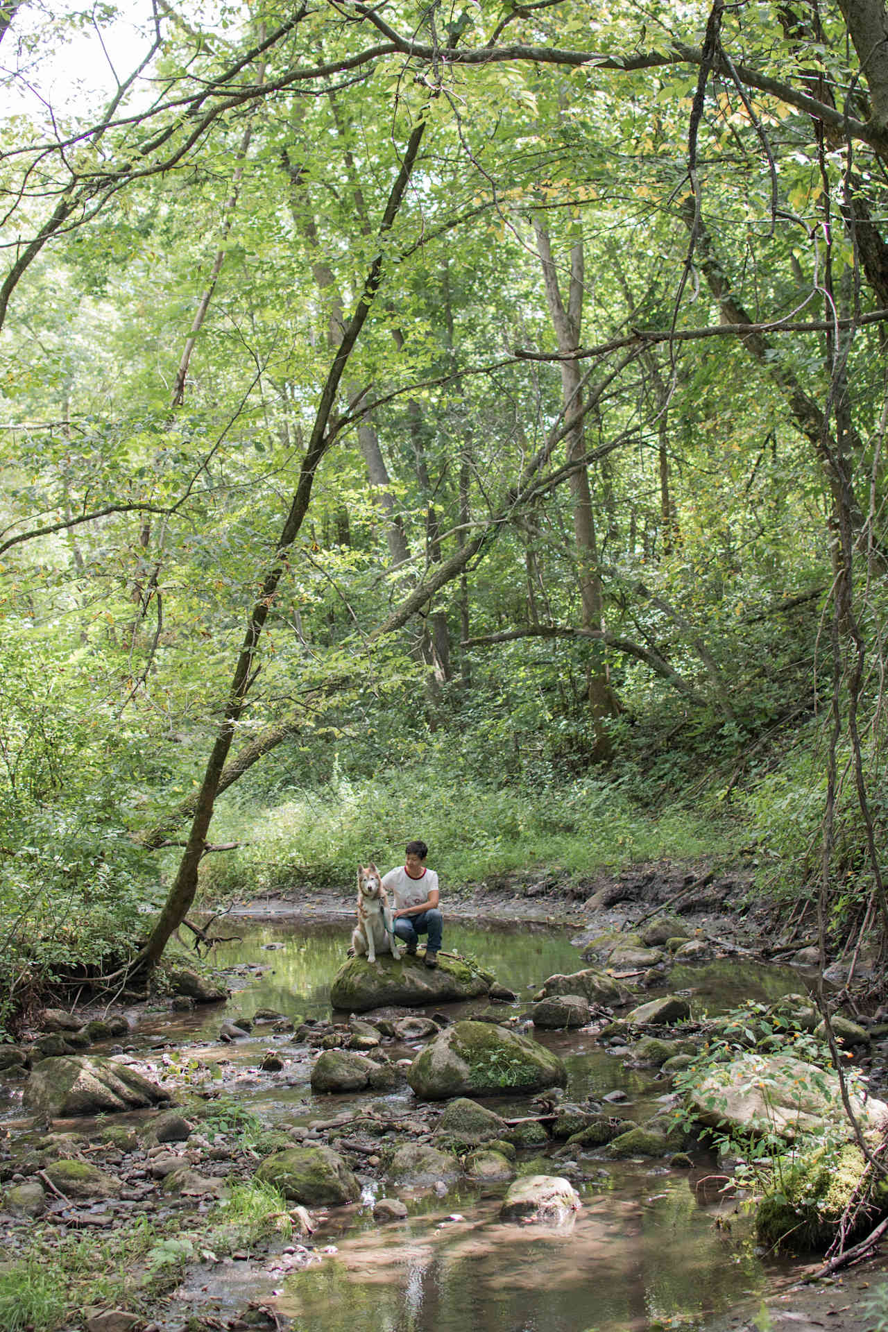 We loved exploring the creek