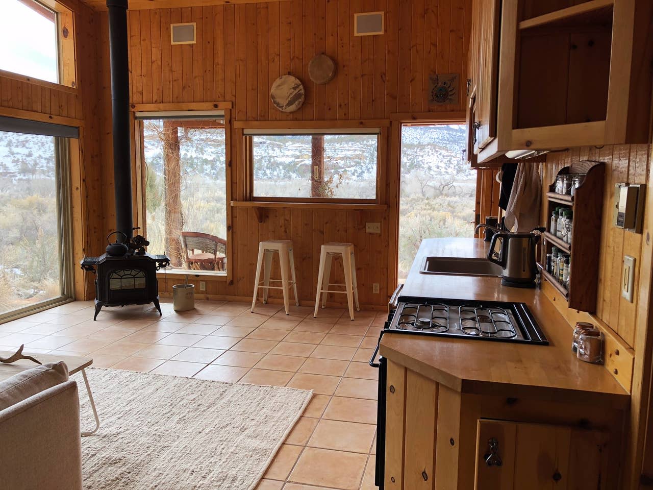 Kitchen and dining area