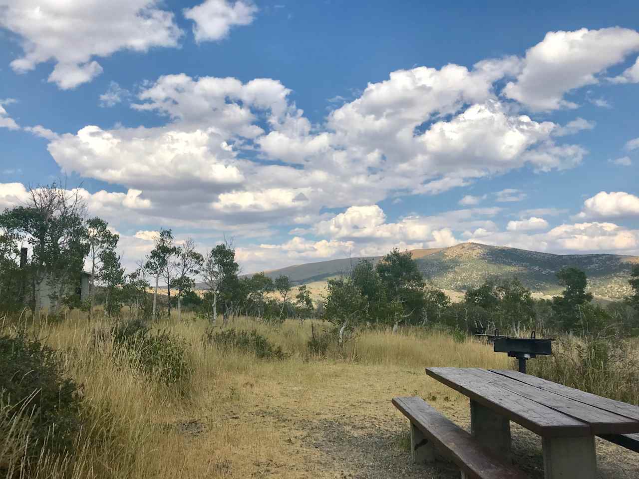 View looking to the east from the campground.