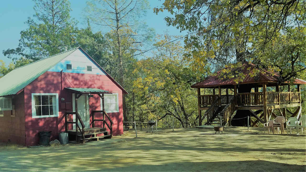 Cabin 7, next to the Tree Fort.  So much fun for the kids!