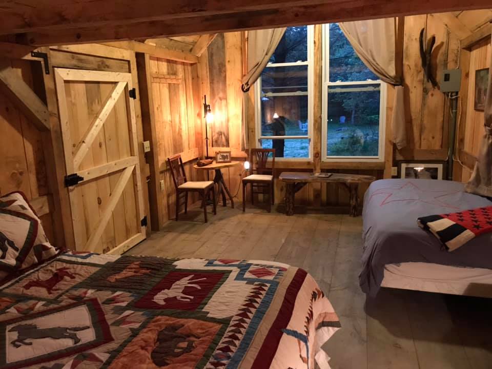 Peek inside a cabin 