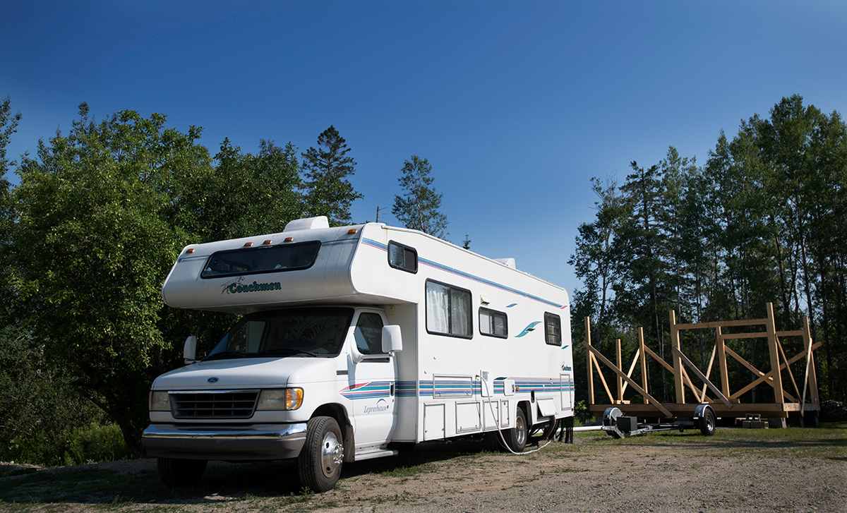 Our first guest in 2029 on site at Ellie's RV spot. 