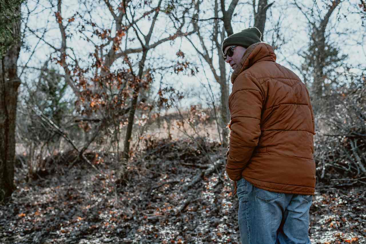 A winter walk in nature along the 12 mile bike loop