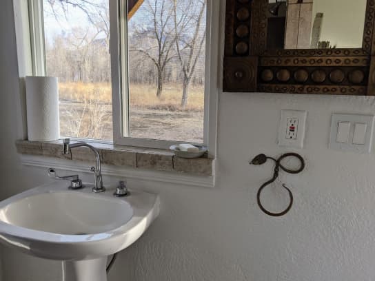 Sink in Shower House.