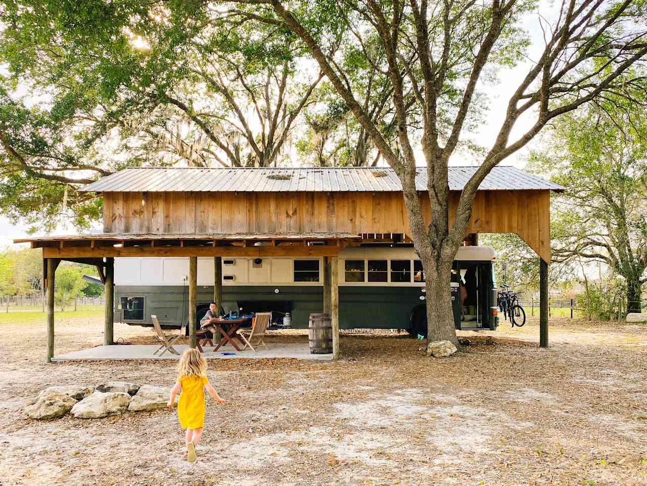 Lovely pole barn to keep your rig in the shade! A life saver in the FL sun.