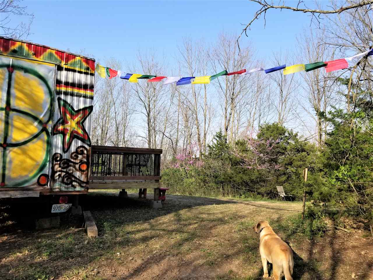 Back of Hippie Trailer