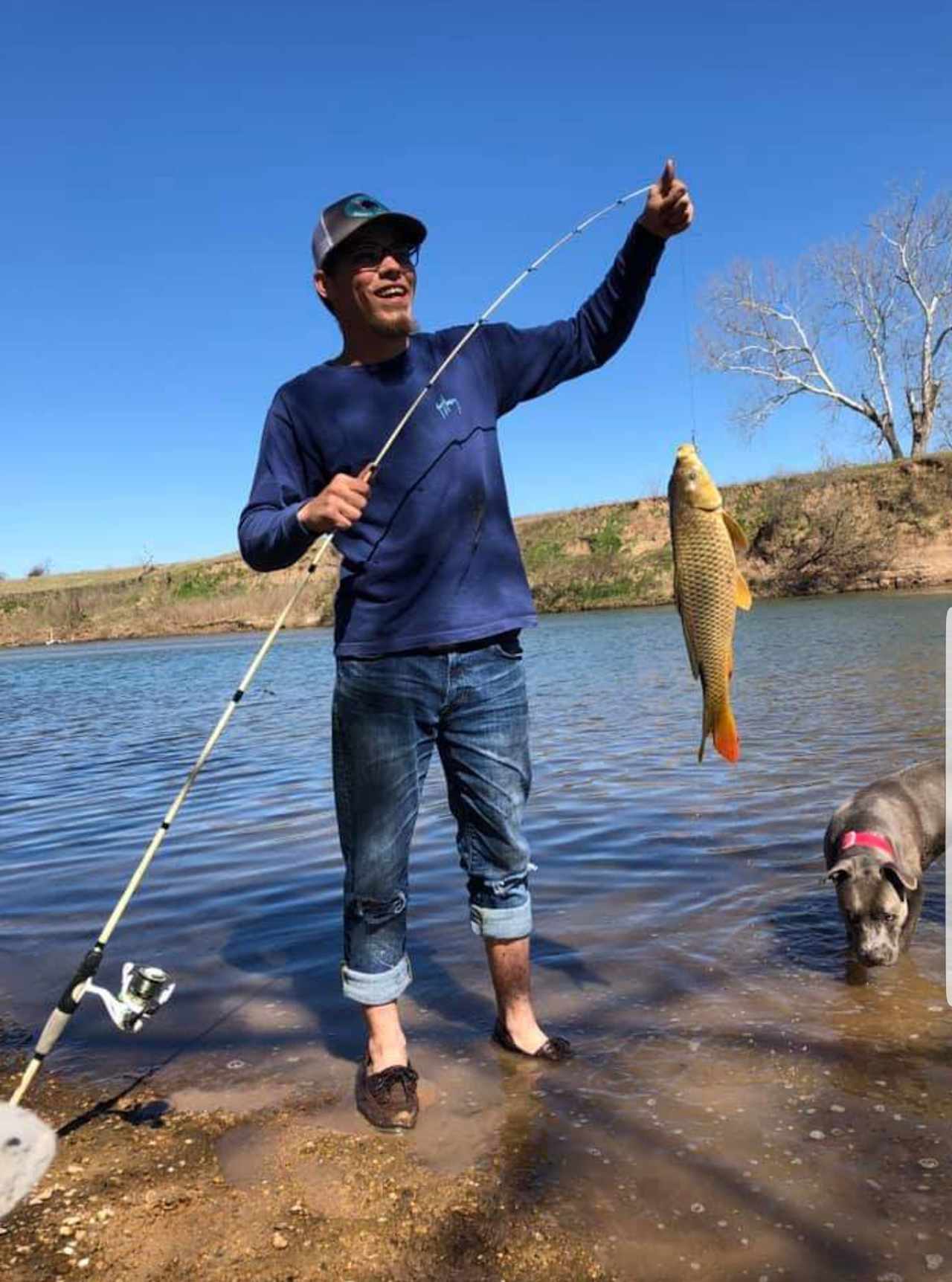 Great Bank Catch! Happy Fisher! 