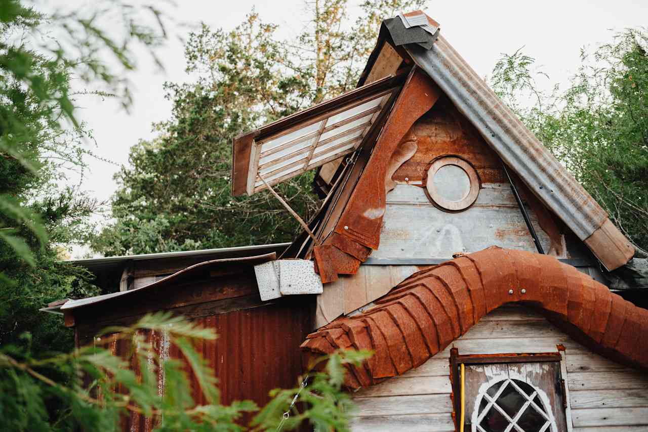 One of the tiny homes of the other people living there. So so cool.