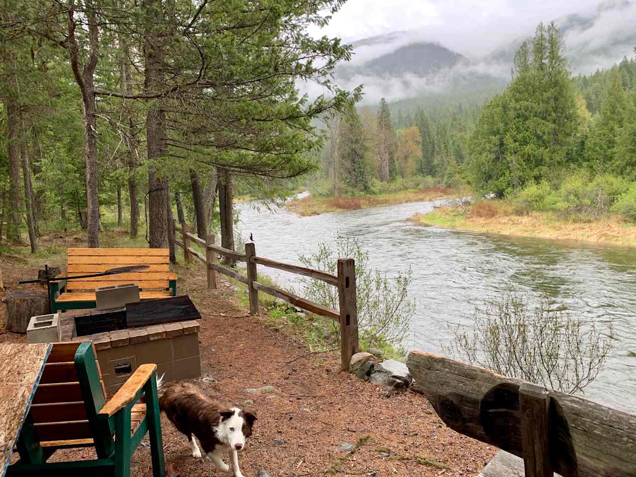 At the lookout from the cabin rental site.