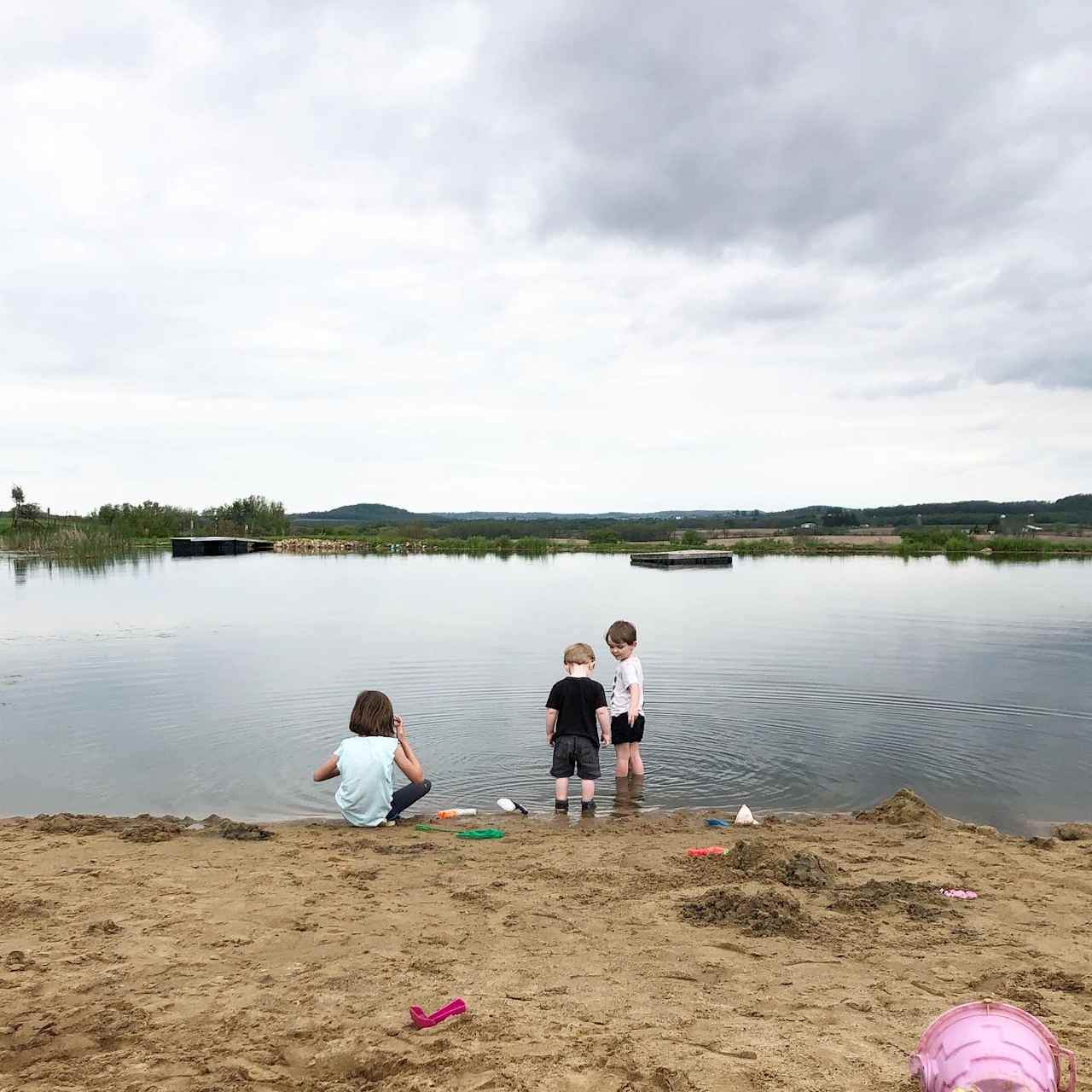 the kids loved the beach area