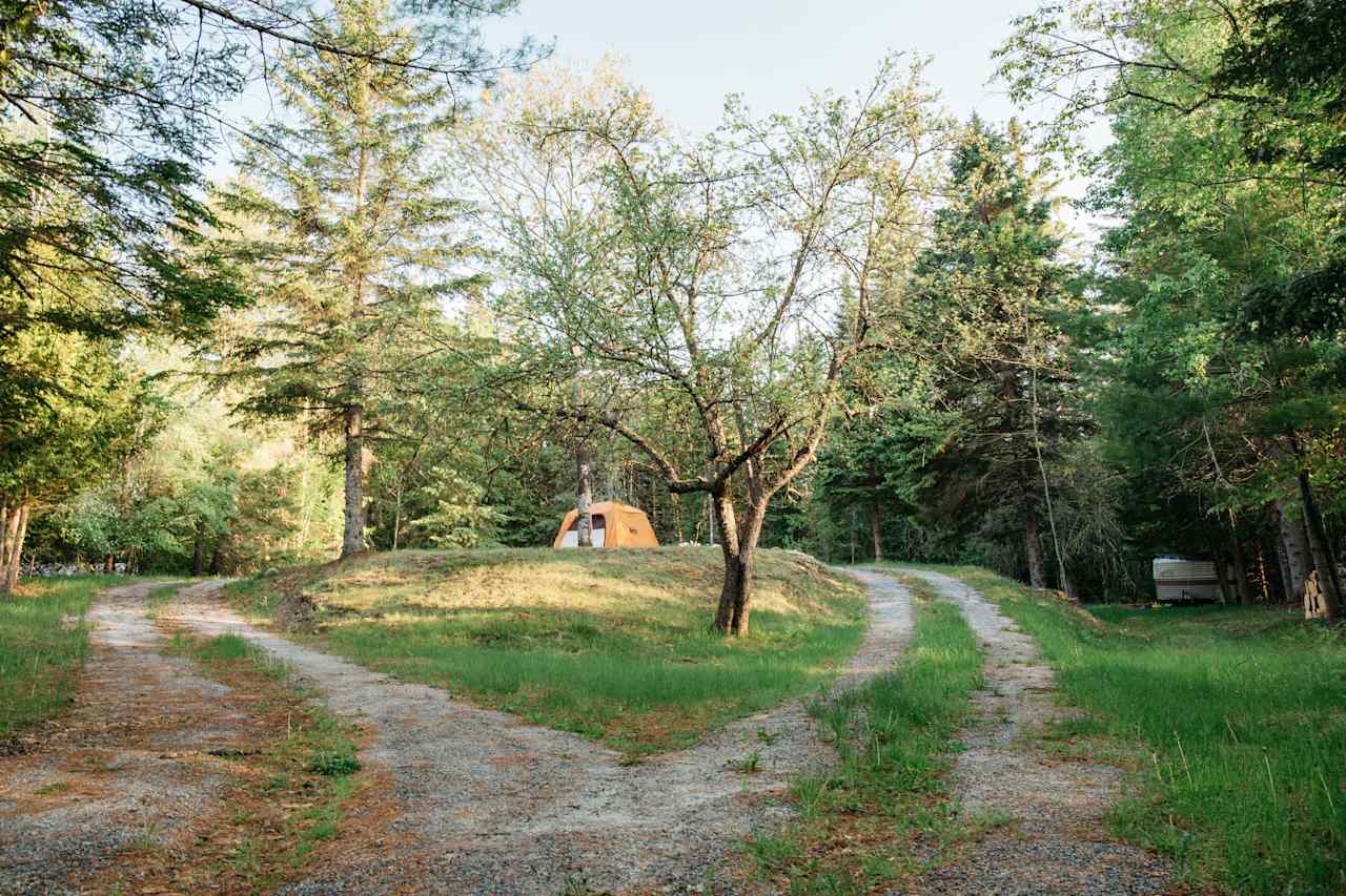 View of camp when you first arrive