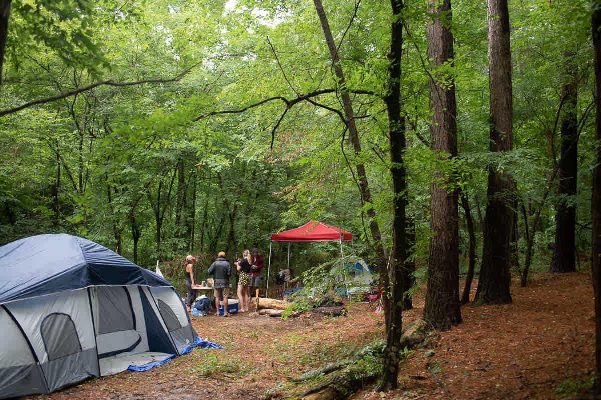 The second campsite has plenty of space for multiple tents for bigger groups