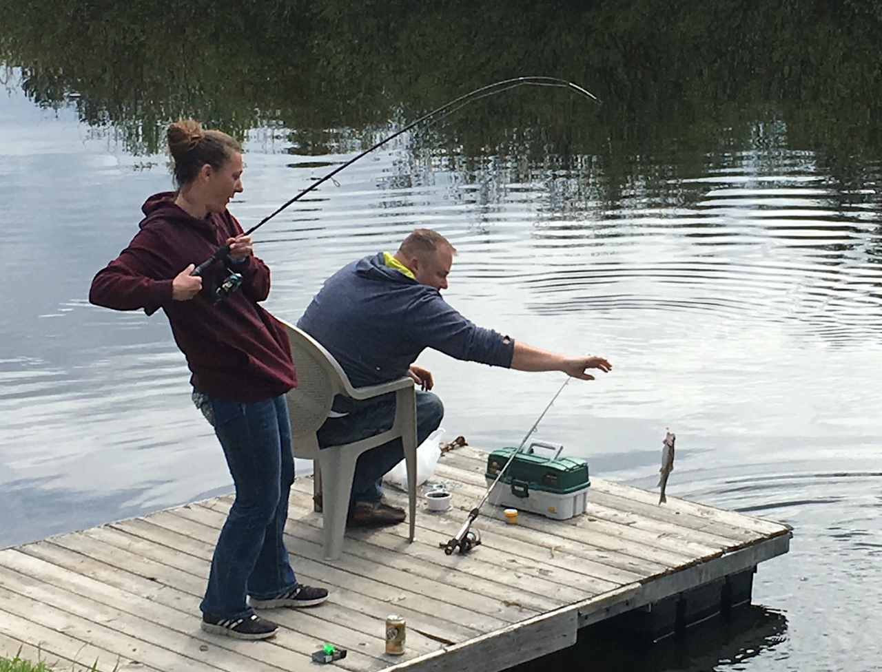 Fish right from the dock!