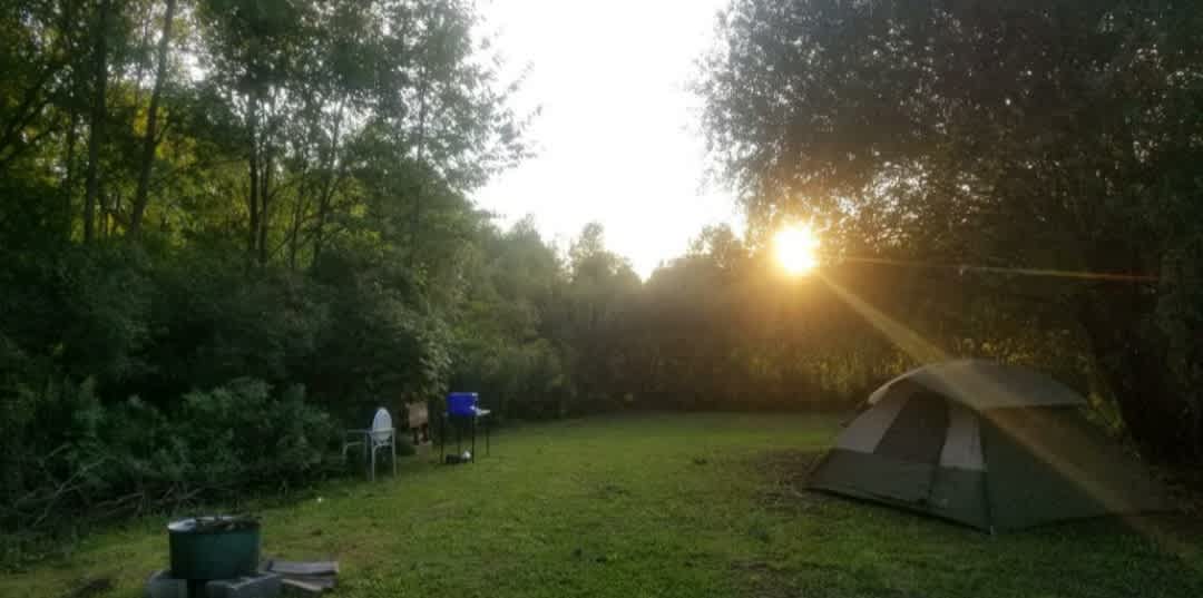 Basic tent site set up