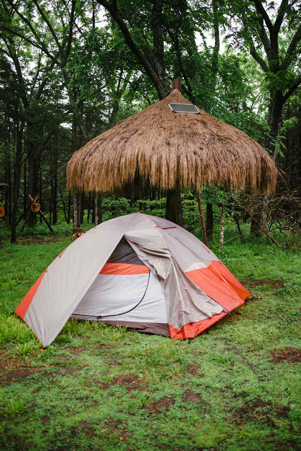 Daytime view before dismantling my tent.