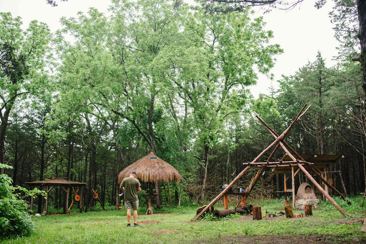 Overview of the main camp area.