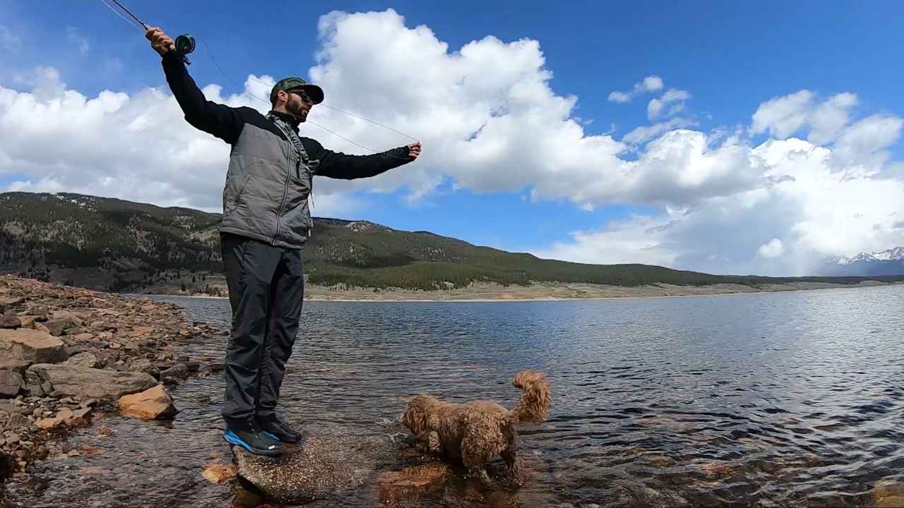 Fly fishing the nearby Taylor Park Reservoir, just 20 minutes from the campground. 