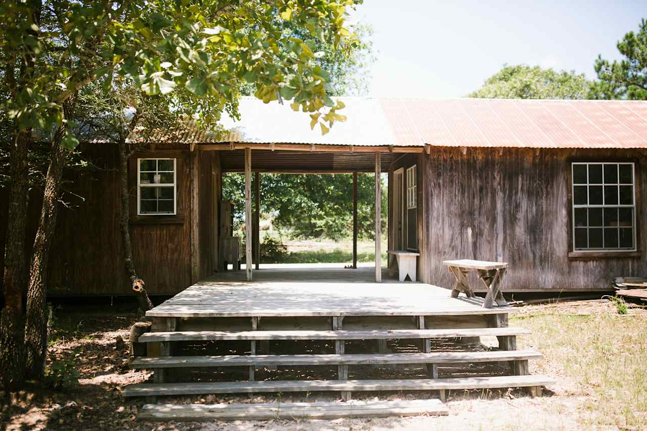 The back porch. 