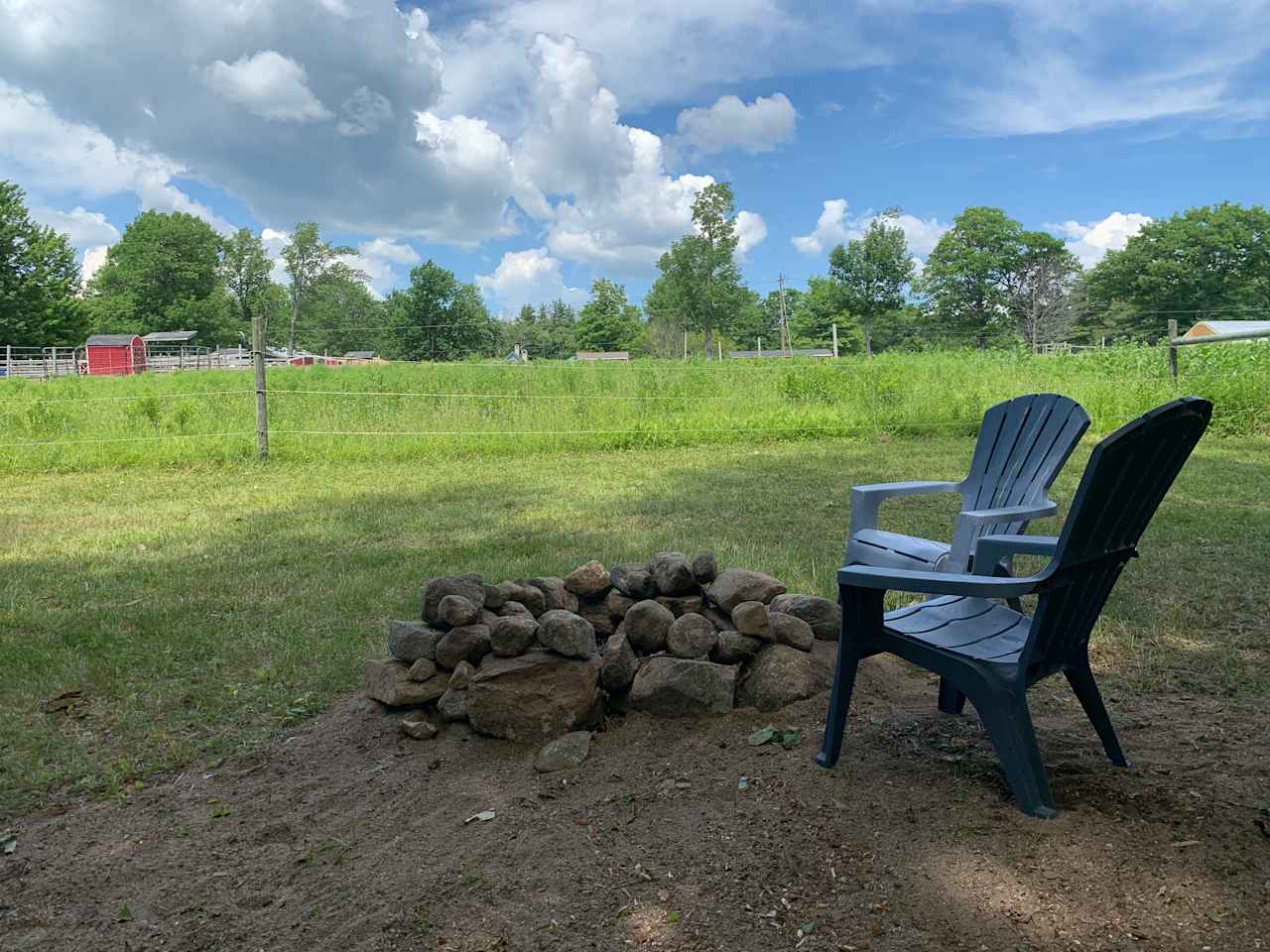 This is your view from the campsite!  Two chairs are included with plenty of room for more